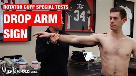 rotator cuff tear test drop arm|rotator cuff injury special test.